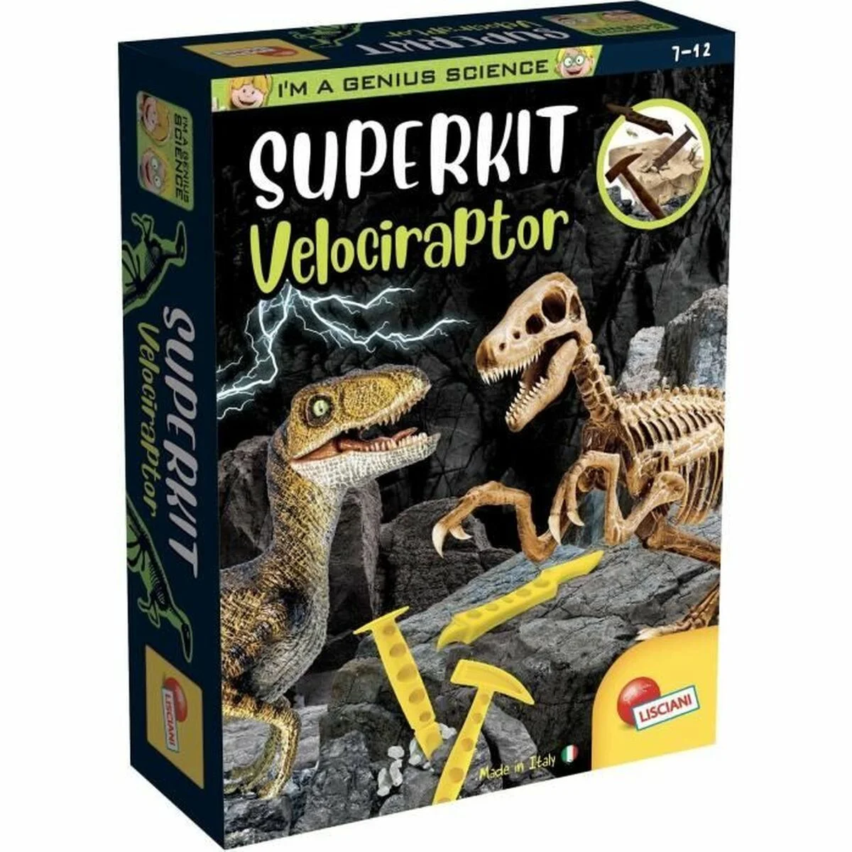 Juego Educativo Lisciani Giochi I'm GENIUS Super Kit Velociraptor Nuevo