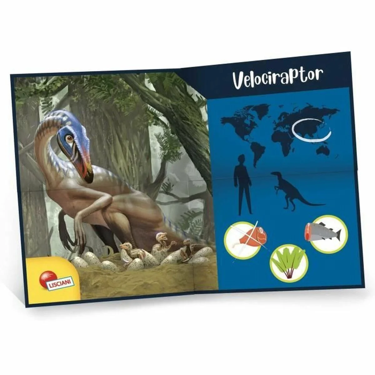 Juego Educativo Lisciani Giochi I'm GENIUS Super Kit Velociraptor Nuevo