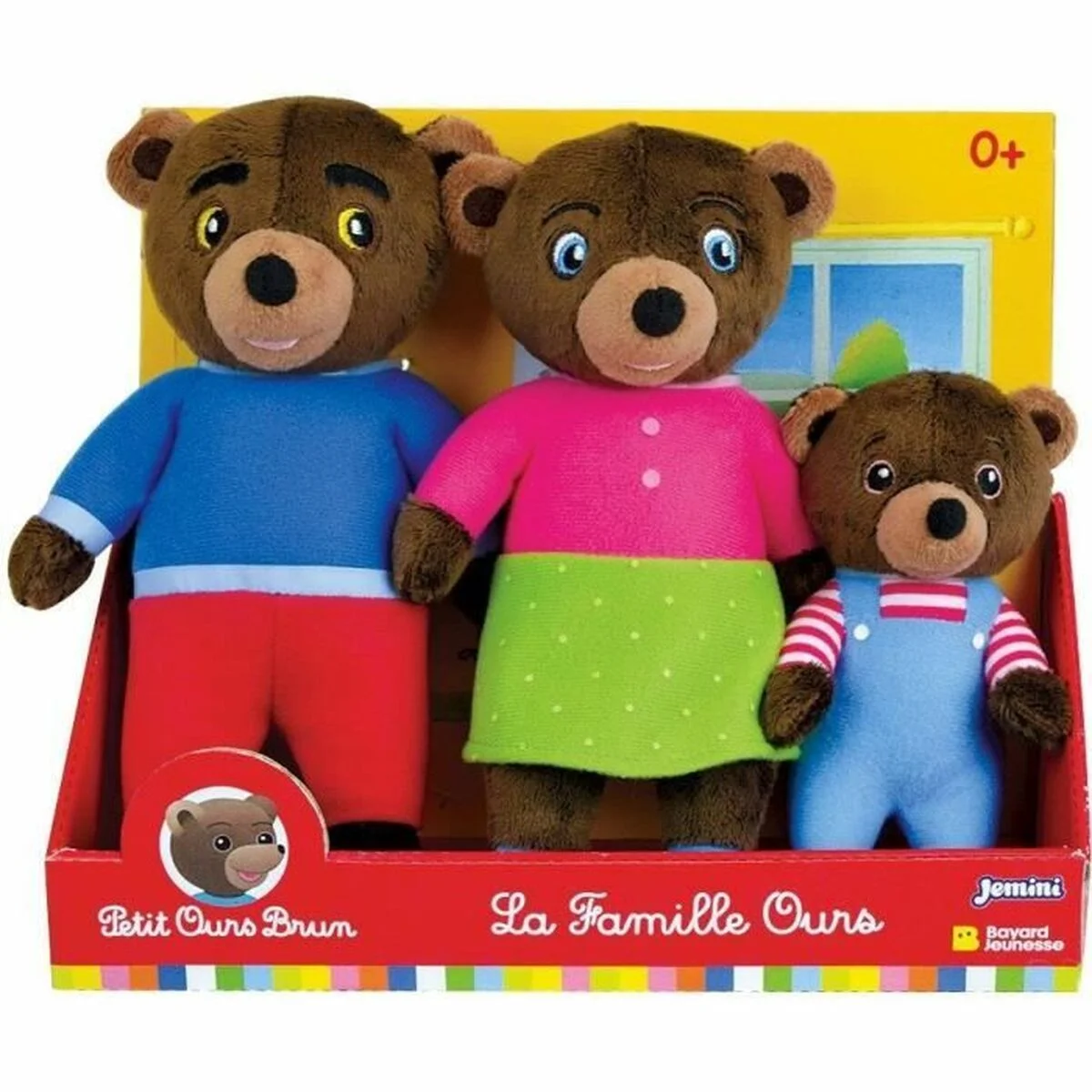 Peluche Jemini Marrón Felpa Oso (3 Piezas)