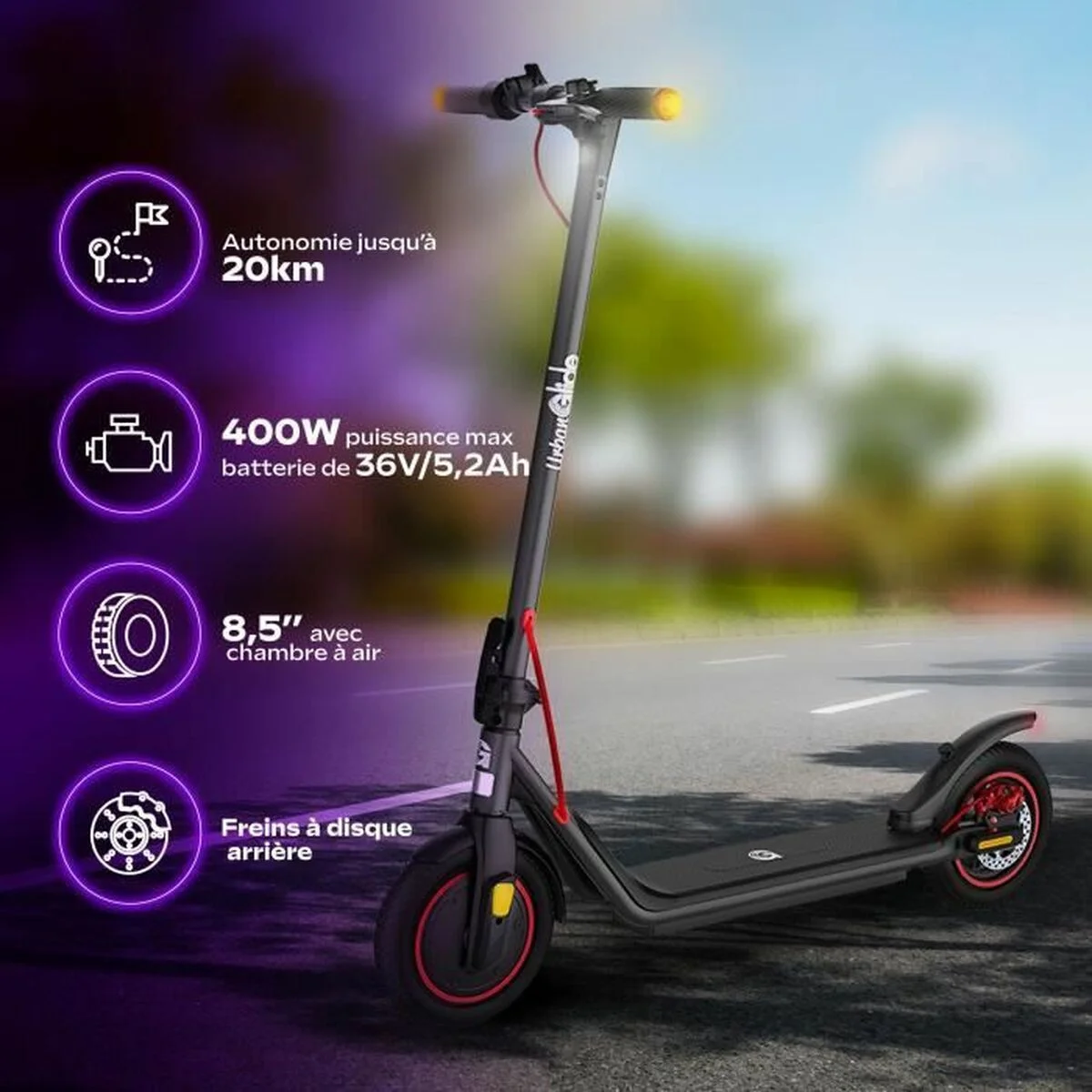 Patinete Eléctrico Urbanglide 400 W 25 km/h