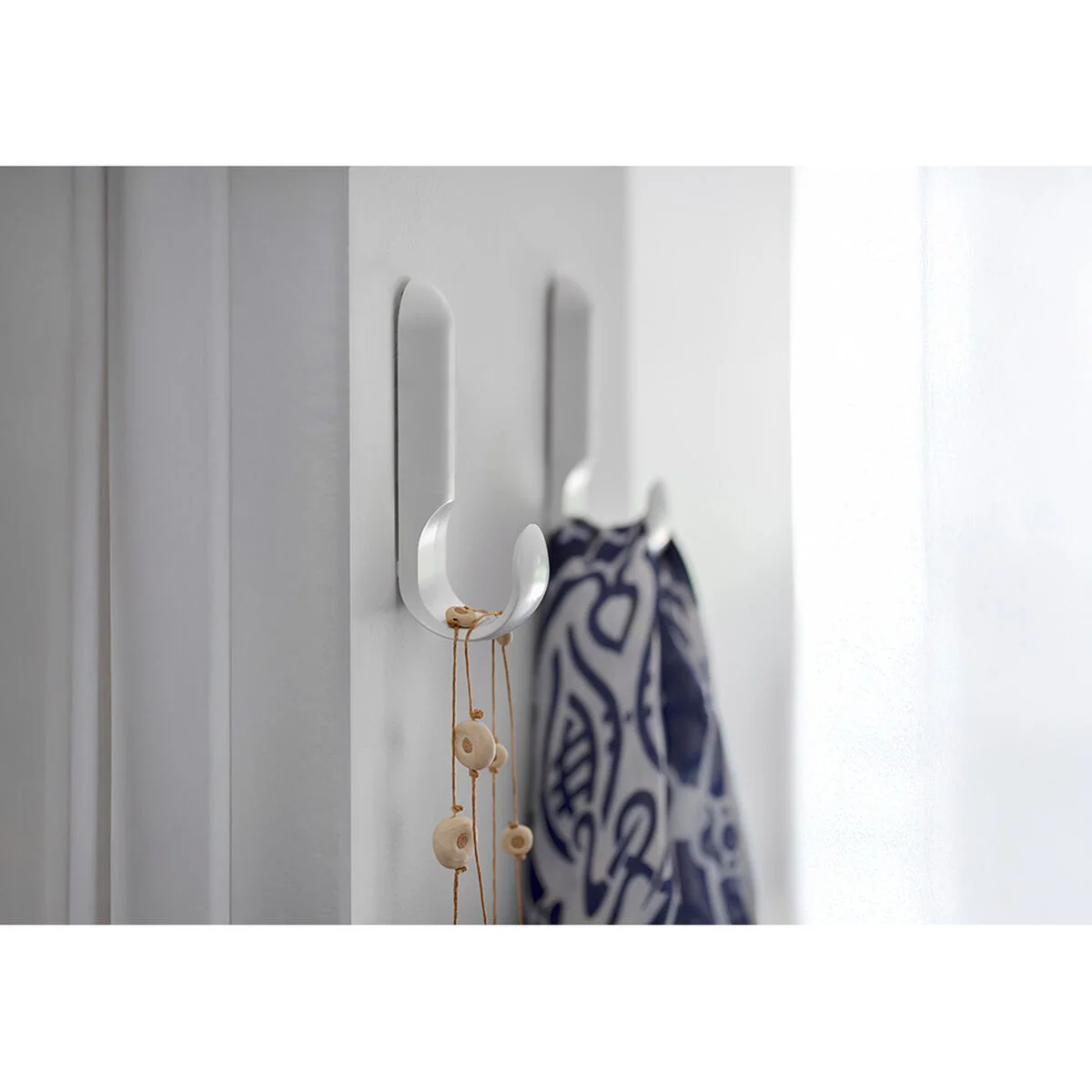 Colgador Inofix atlas Blanco 2,5 kg Adhesivo