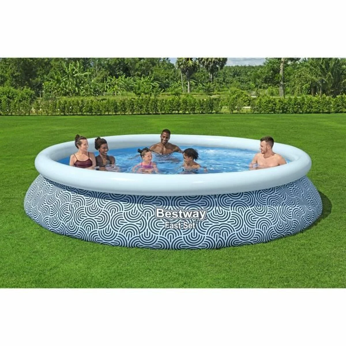 Piscina Hinchable Bestway Azul 396 x 84 cm
