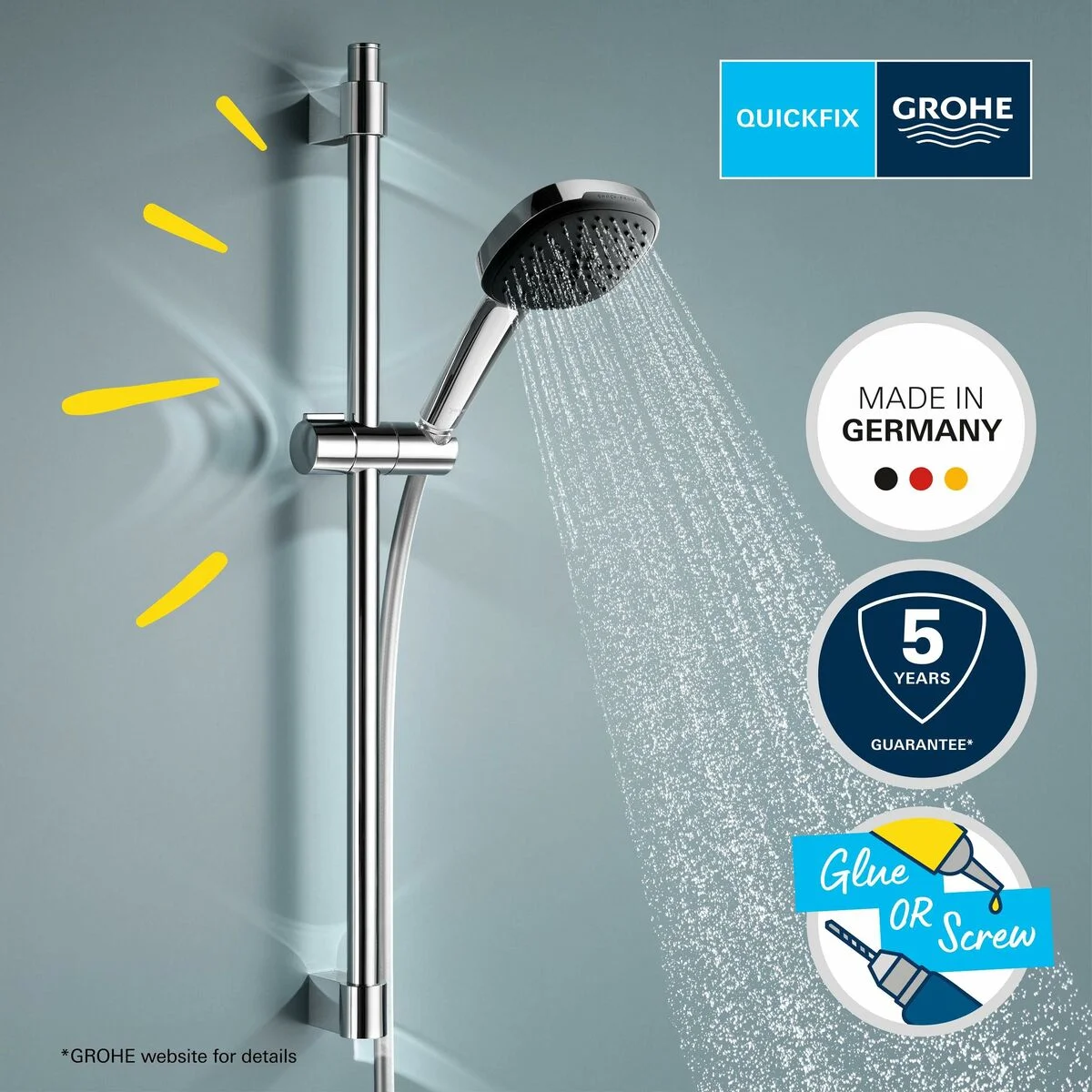 Shower Set Grohe Vitalio Comfort 110 26398001 Metal
