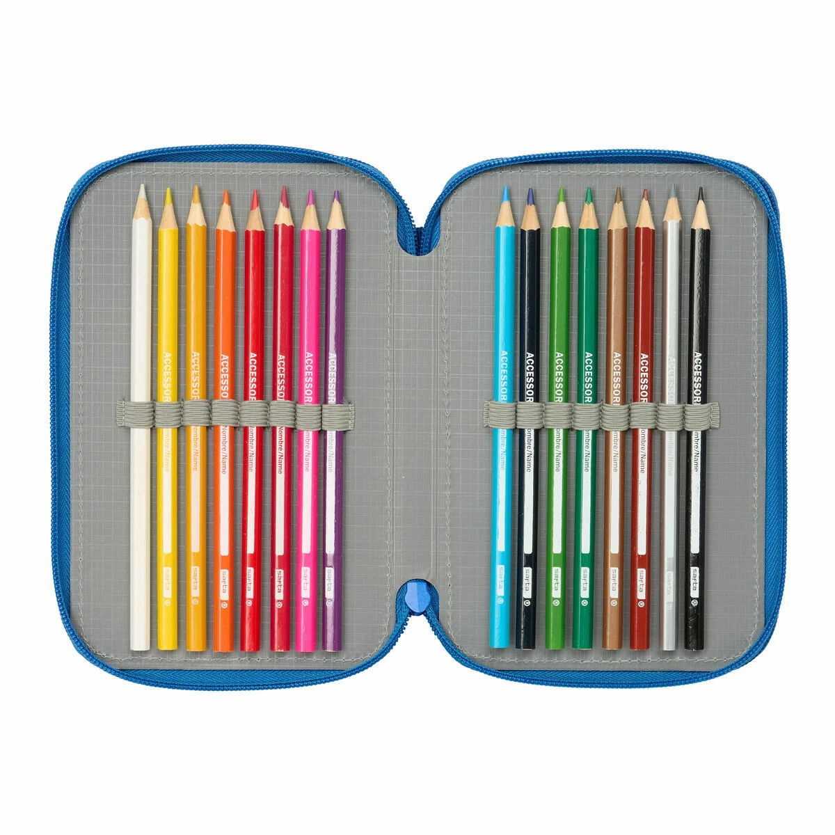 Portatodo Superman Azul 12,5 x 19,5 x 5,5 cm 37 Piezas