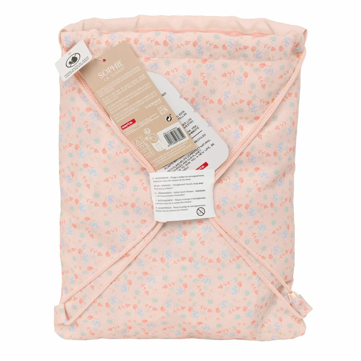 Bolsa Mochila con Cuerdas Sophie la Girafe 26 x 34 x 1 cm