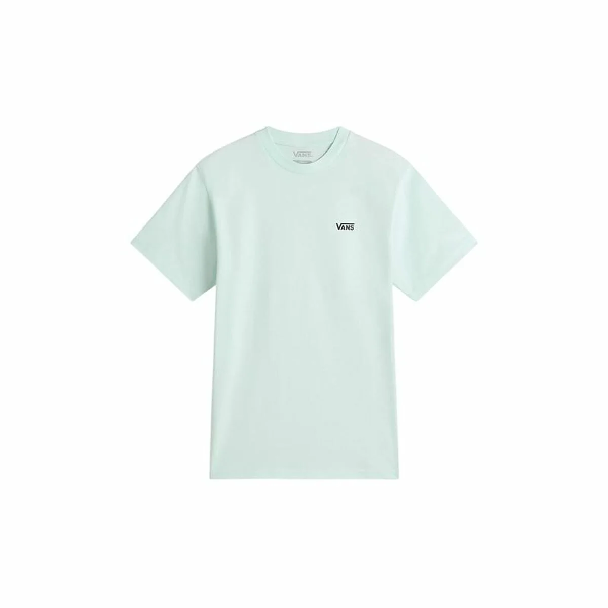 Camiseta de Manga Corta Mujer Vans Left Chest Logo Em Hint Of Mint Aguamarina