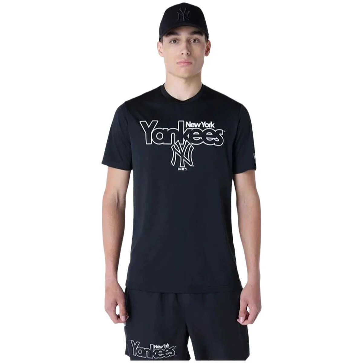 Camiseta de baloncesto New Era New York Yankees MLB Negro
