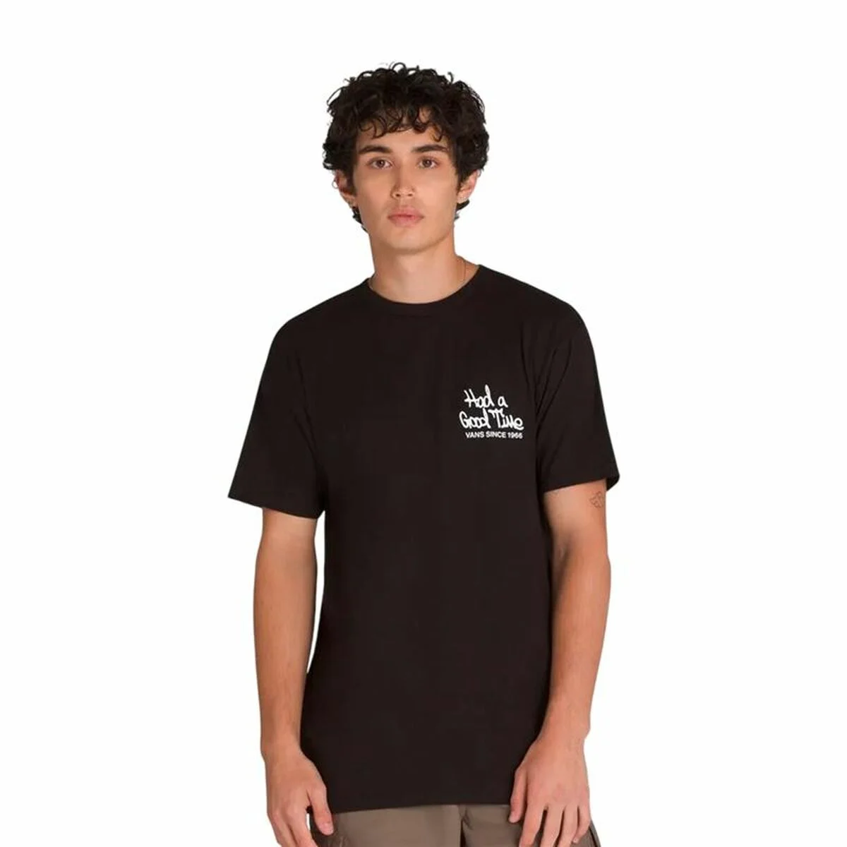 Camiseta de Manga Corta Hombre Vans Good Times 66 SS Negro