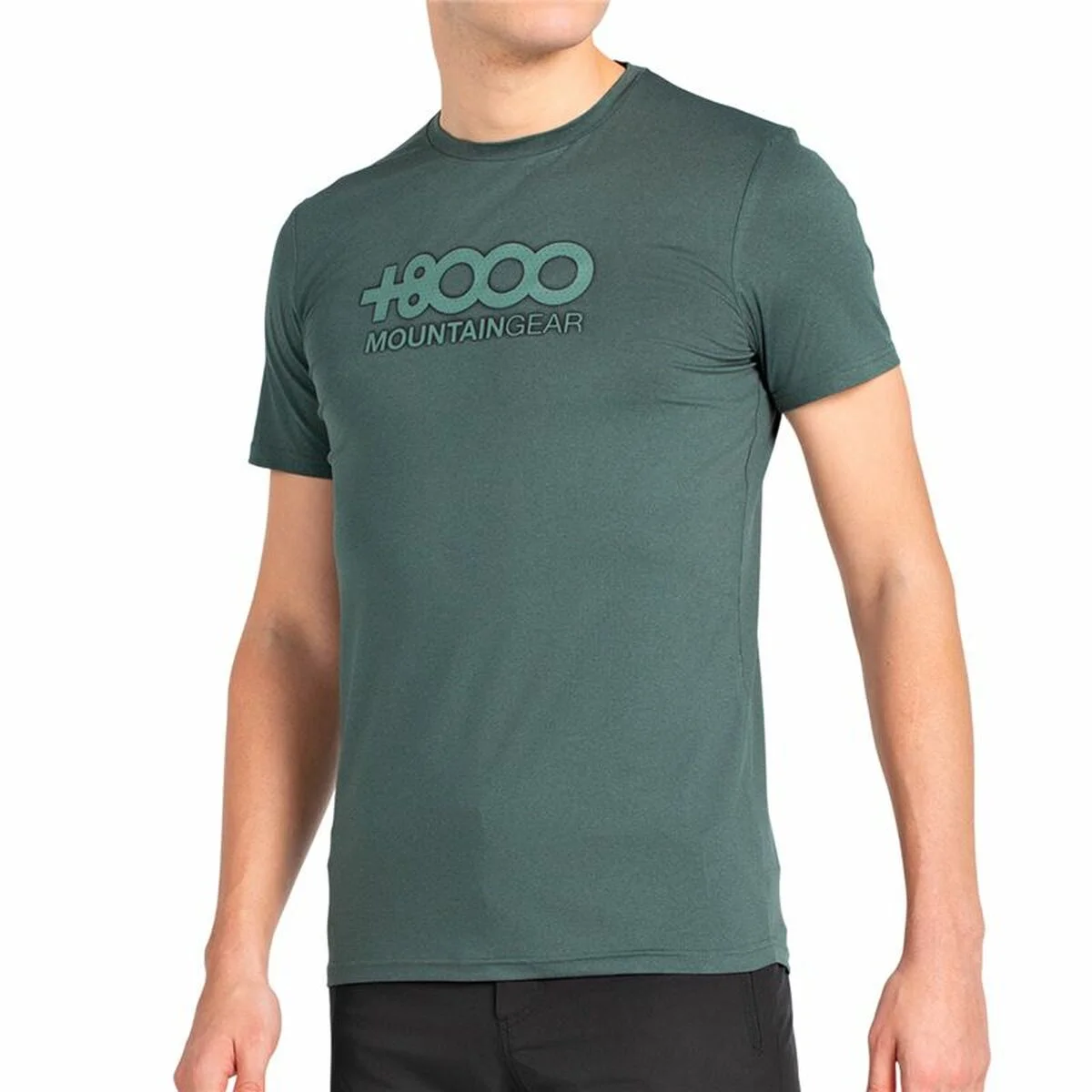 Camiseta Deportiva de Manga Corta +8000 Pipe Verde