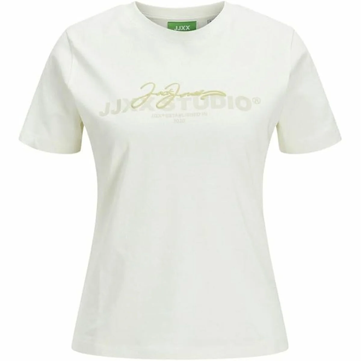 Camiseta de Manga Corta Mujer Jack & Jones Jxamy Reg Beige