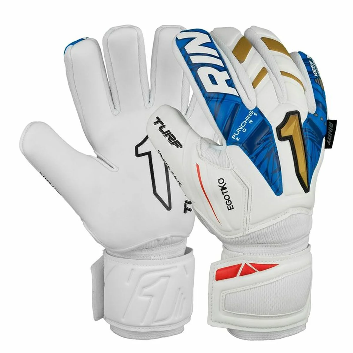 Guantes de Portero Rinat Egotiko Vengador Spine Turf Blanco