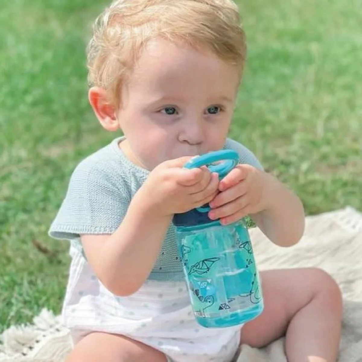 Vaso de Aprendizaje Nûby Azul 360 ml