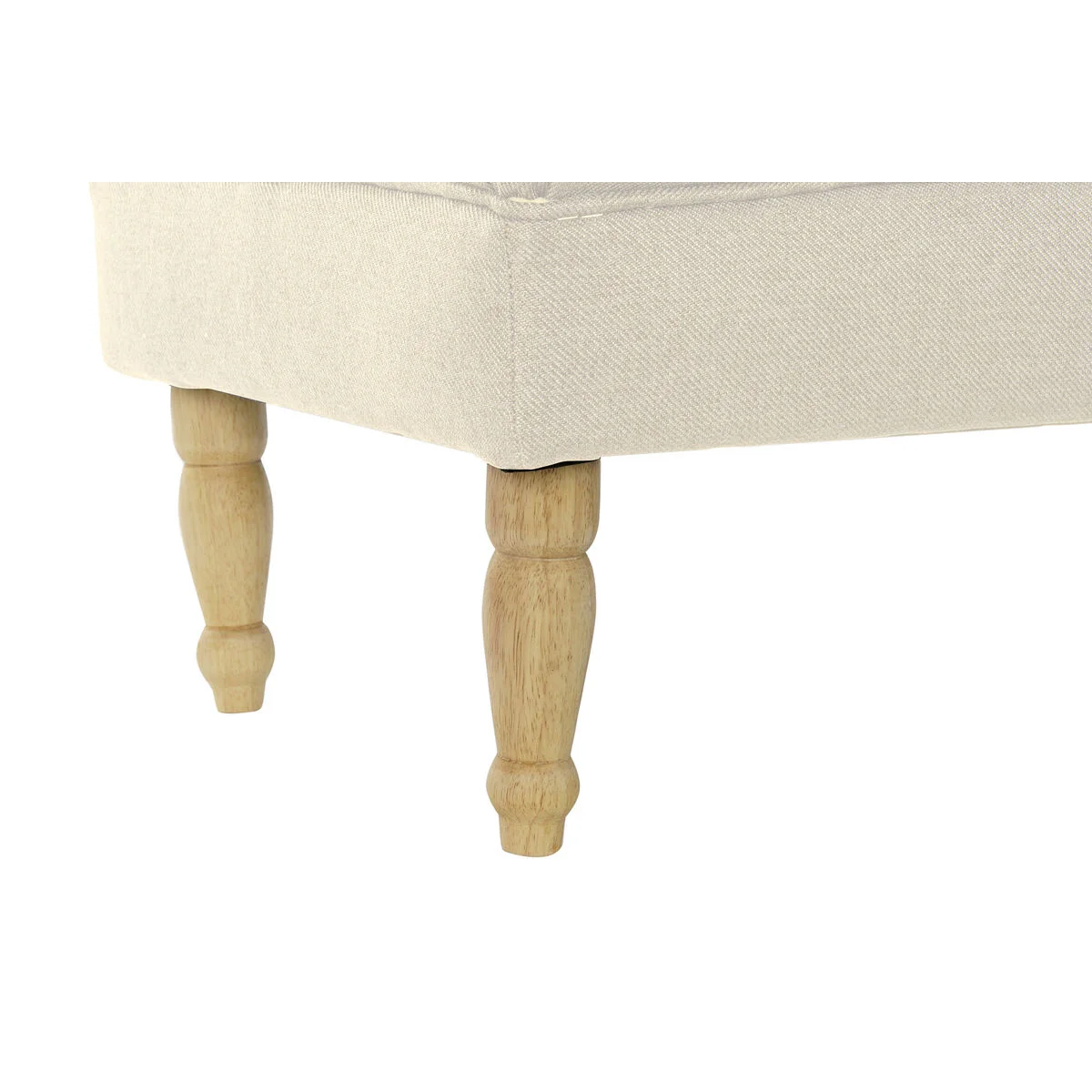 Banqueta Home ESPRIT Crema Poliéster Madera