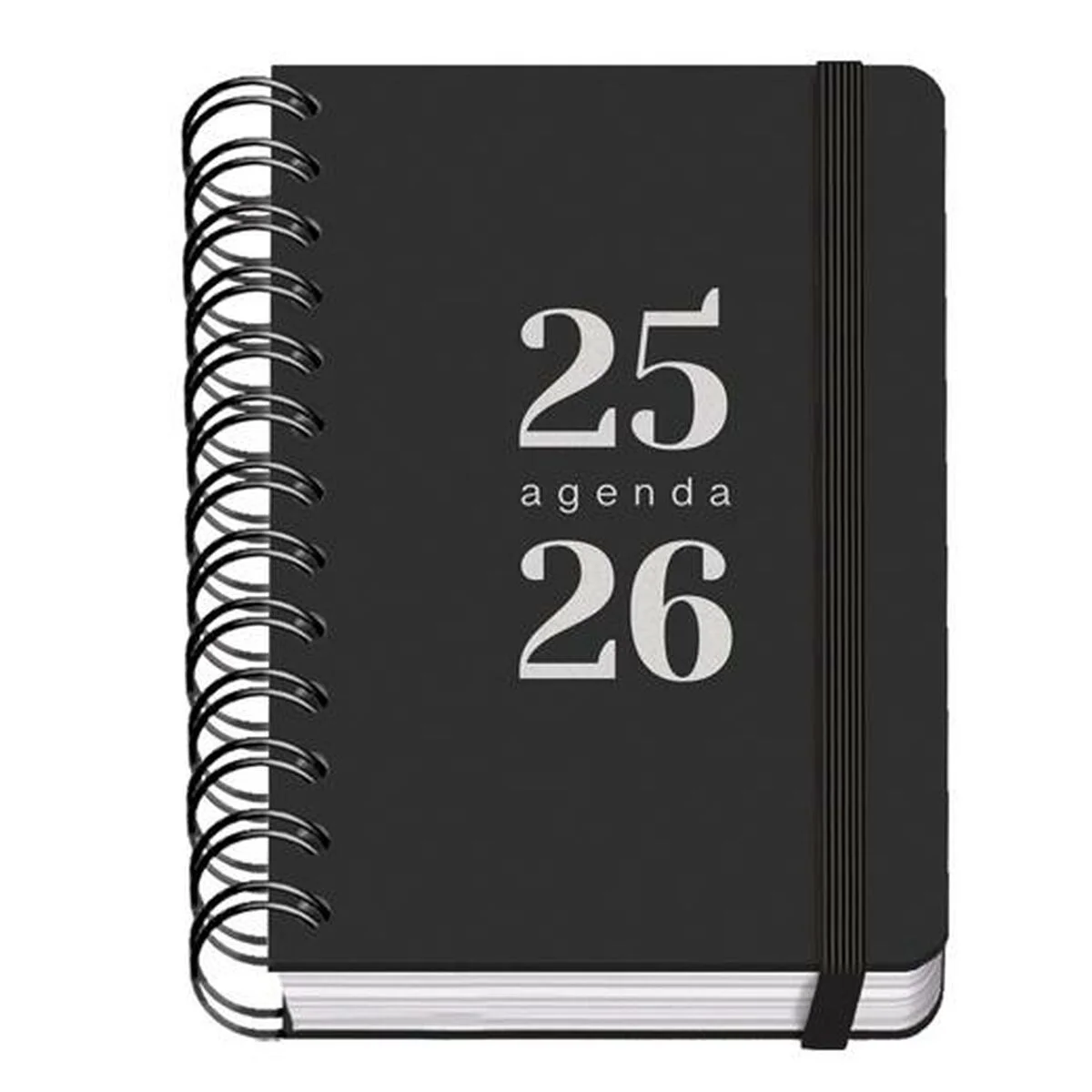 Agenda DOHE GRAMMAR Negro A6 120 x 170 mm 2025-2026 (20 Unidades)