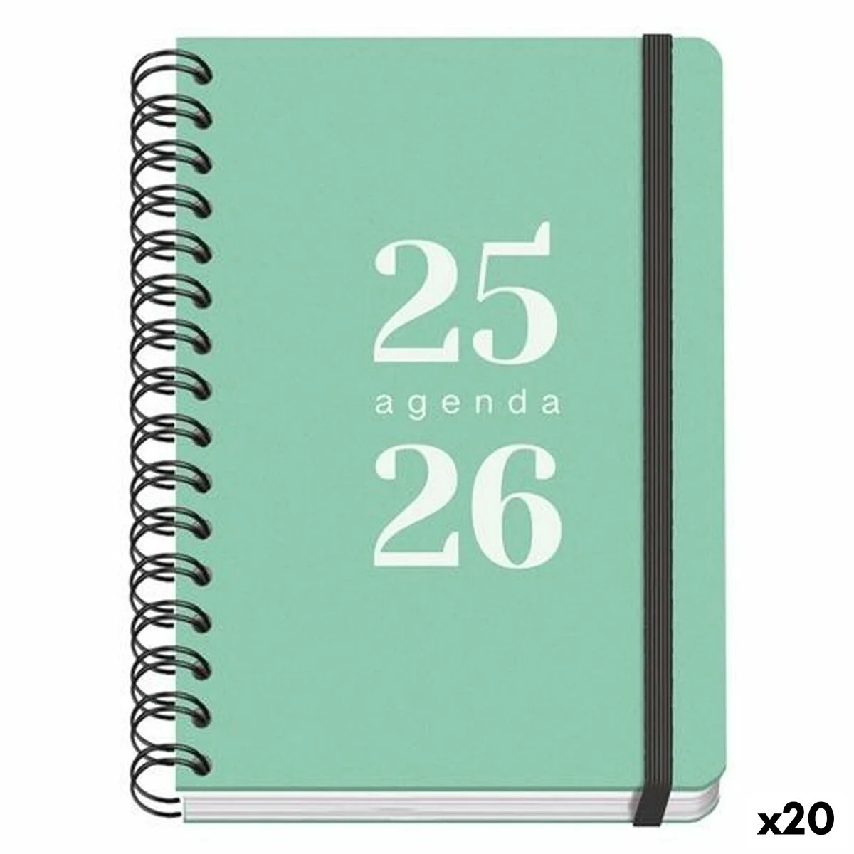 Agenda DOHE GRAMMAR Verde A5 150 x 210 mm 2025-2026 (20 Unidades)