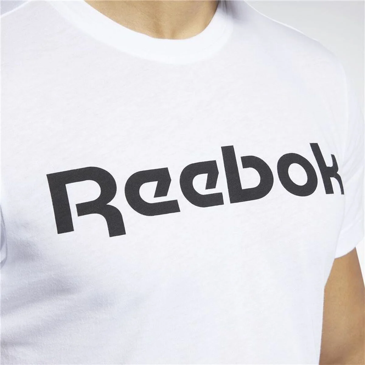 Camiseta de Manga Corta Hombre Reebok Graphic Series Linear Logo Blanco 2XL