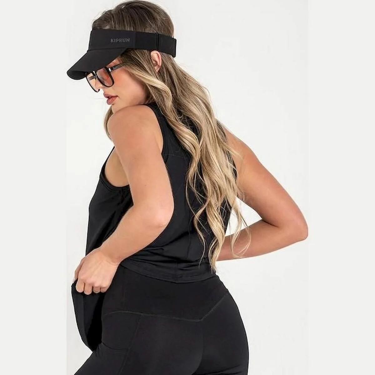 Camiseta para Mujer sin Mangas Ditchil Tank Top Energy Negro (S)