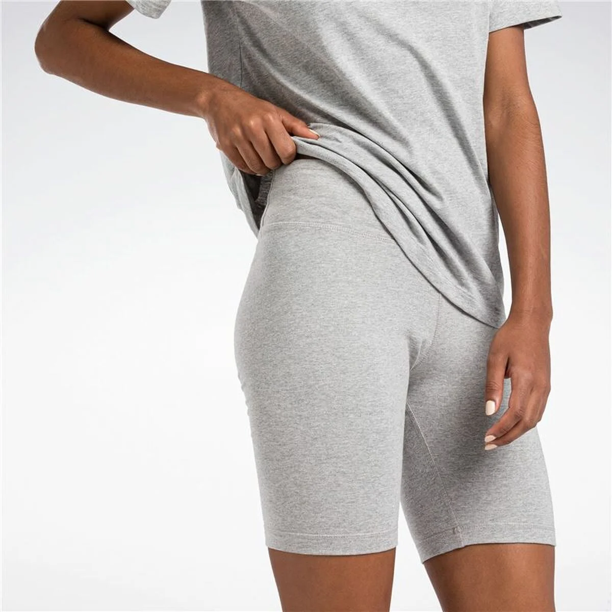 Mallas Cortas de Deporte Reebok Identity Sl Fitted Short Gris