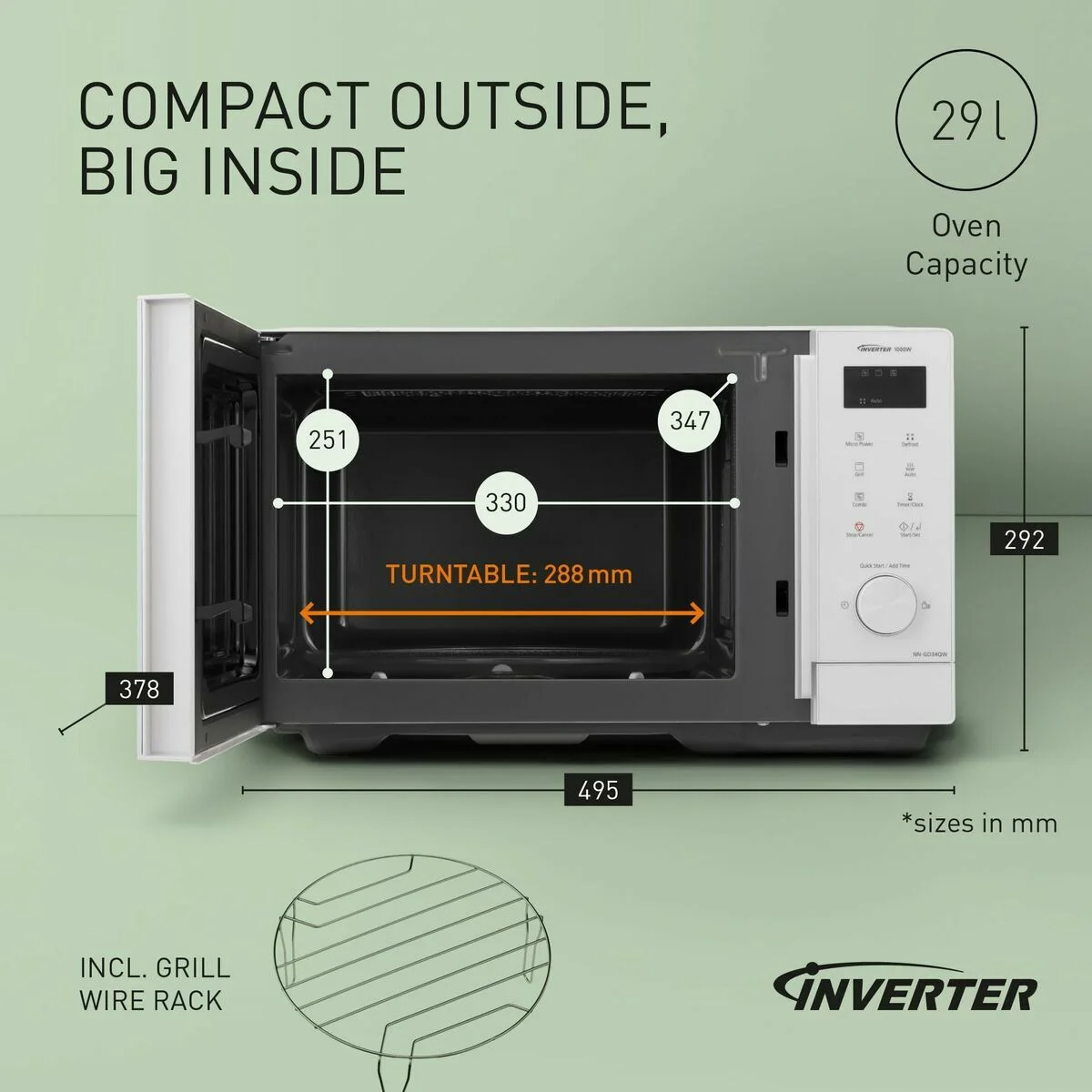 Microondas con Grill Panasonic