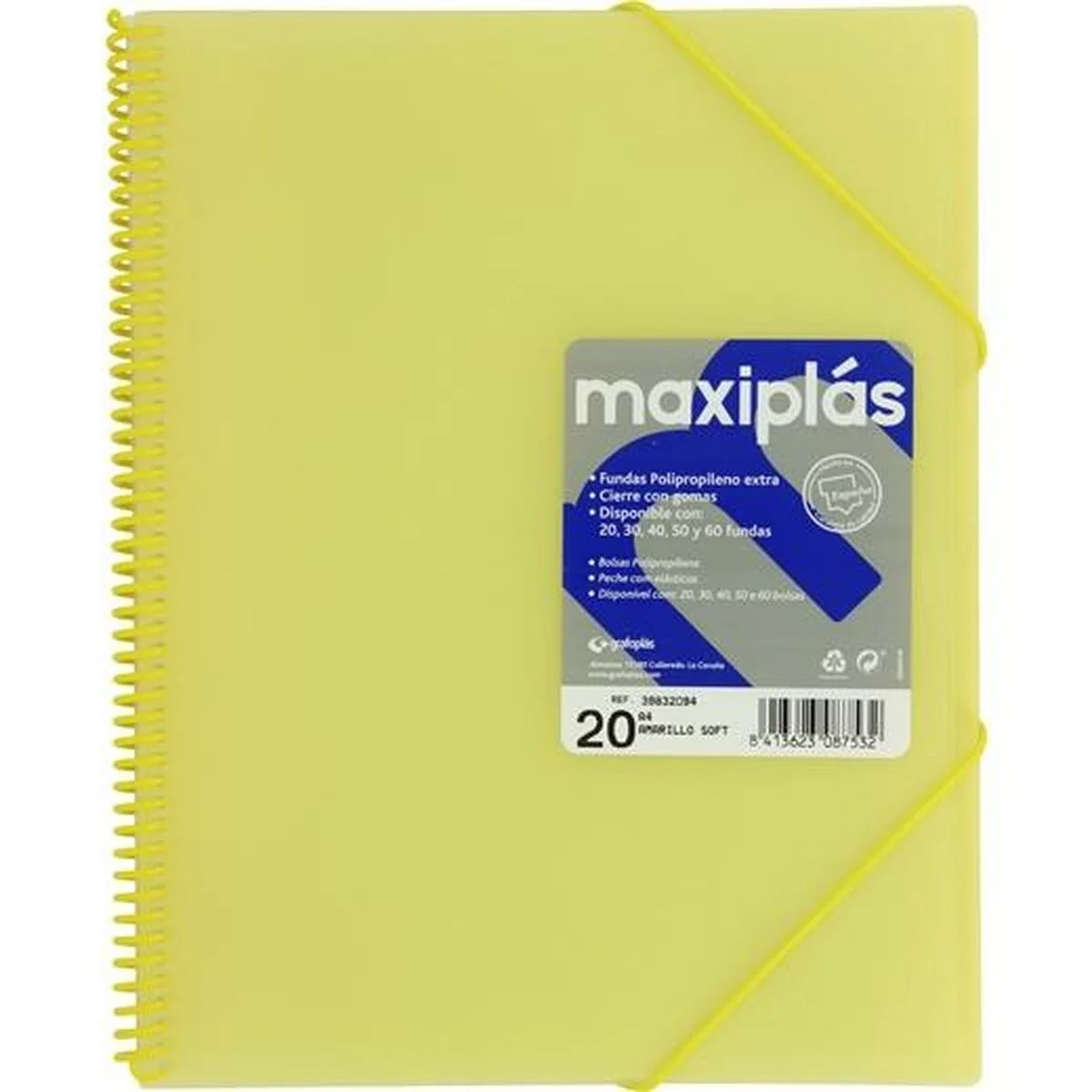 Carpeta Clasificadora Grafoplas Amarillo A4 (6 Unidades)