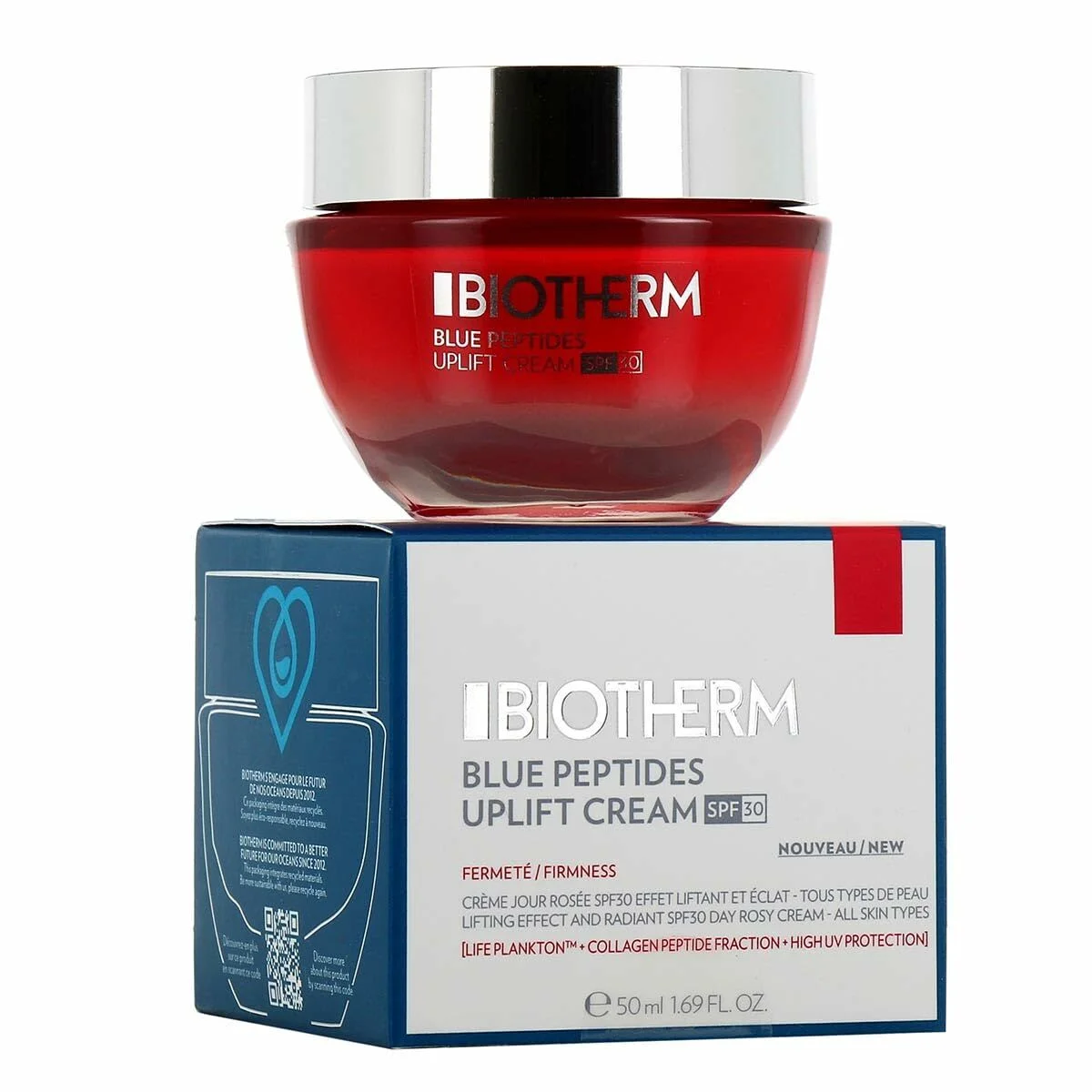 Crema de Día Biotherm Blue Peptides Uplift Spf 30 50 ml