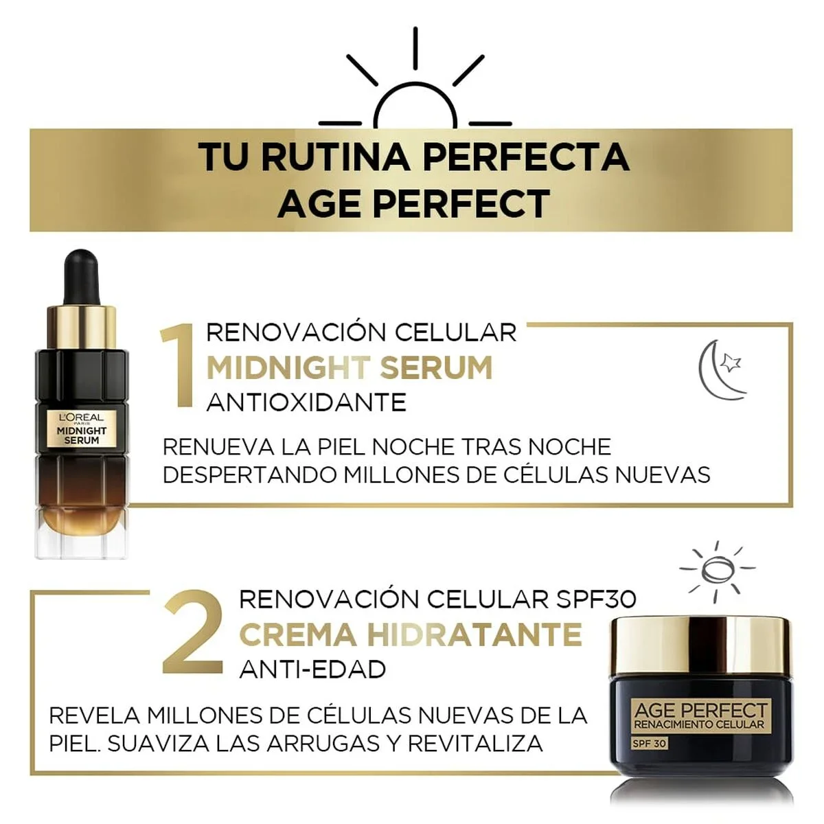 Crema Facial L'Oreal Make Up Age Perfect Cell Renewal Spf 30 50 ml