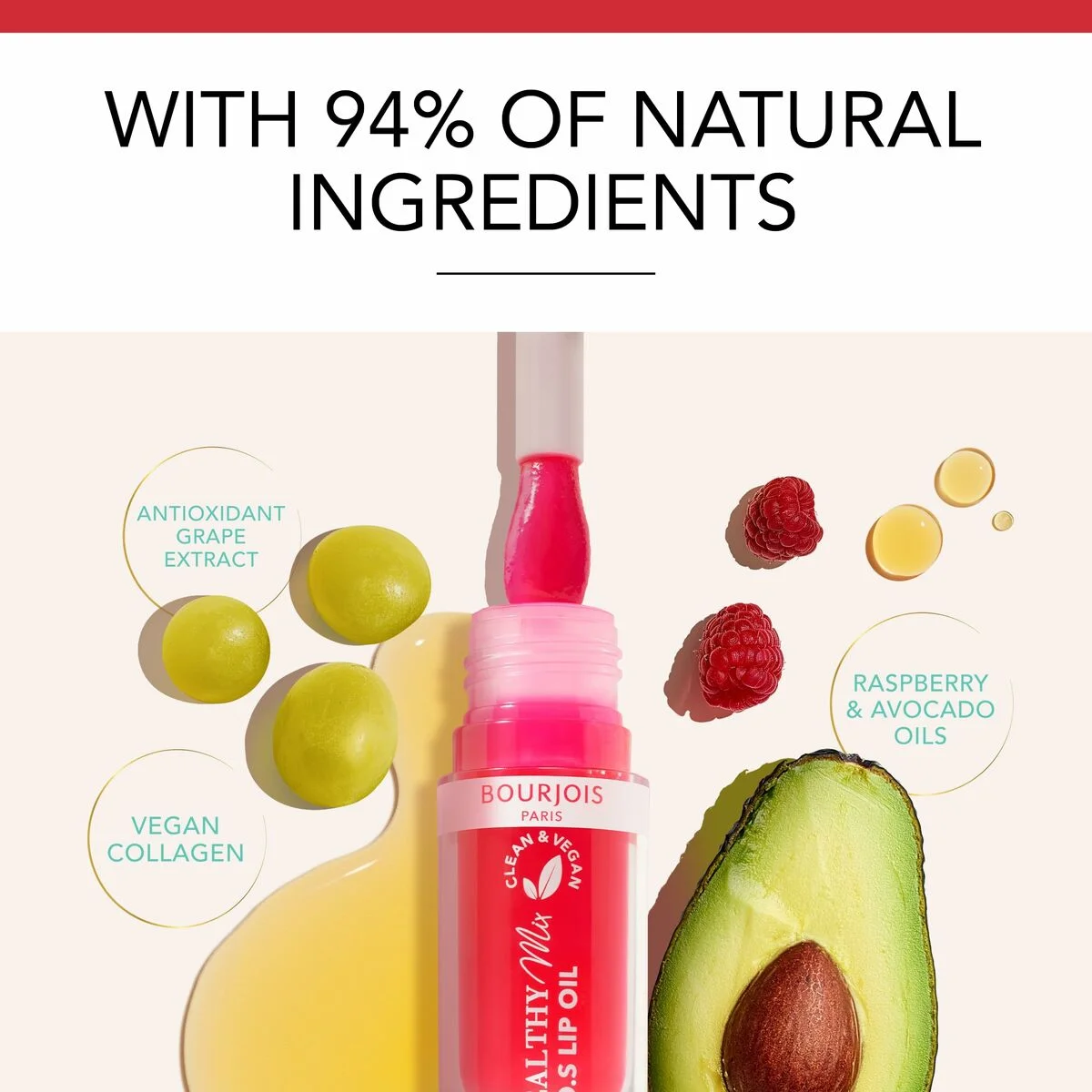 Pintalabios Bourjois HEALTHY MIX S.O.S Nº 03-Straw'bisous 4,5 ml