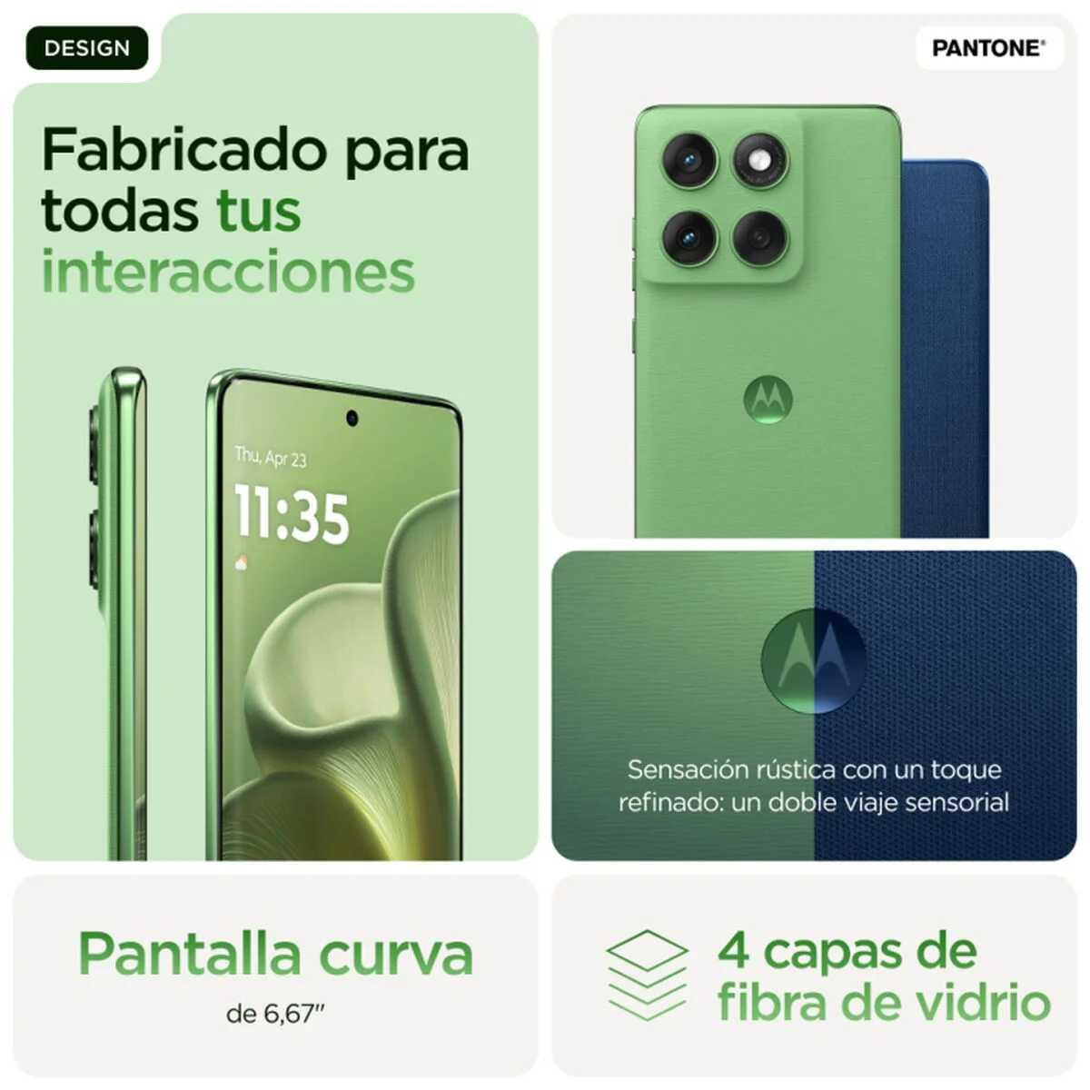 Smartphone Motorola PB7H0021ES 6,67" Octa Core 12 GB RAM 512 GB Verde