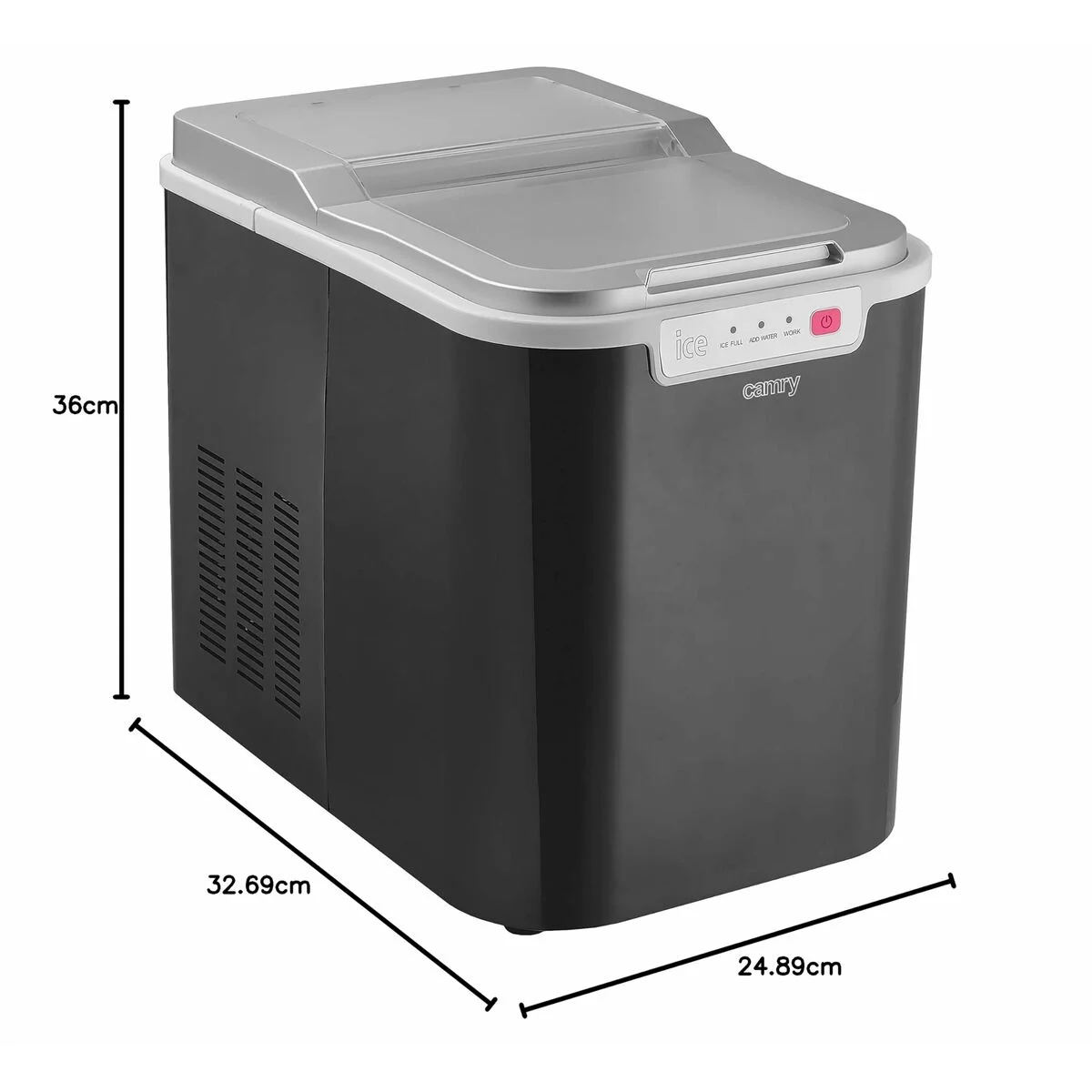 Máquina de Hacer Hielo Camry CR 8073 Blanco Gris 2,2 L