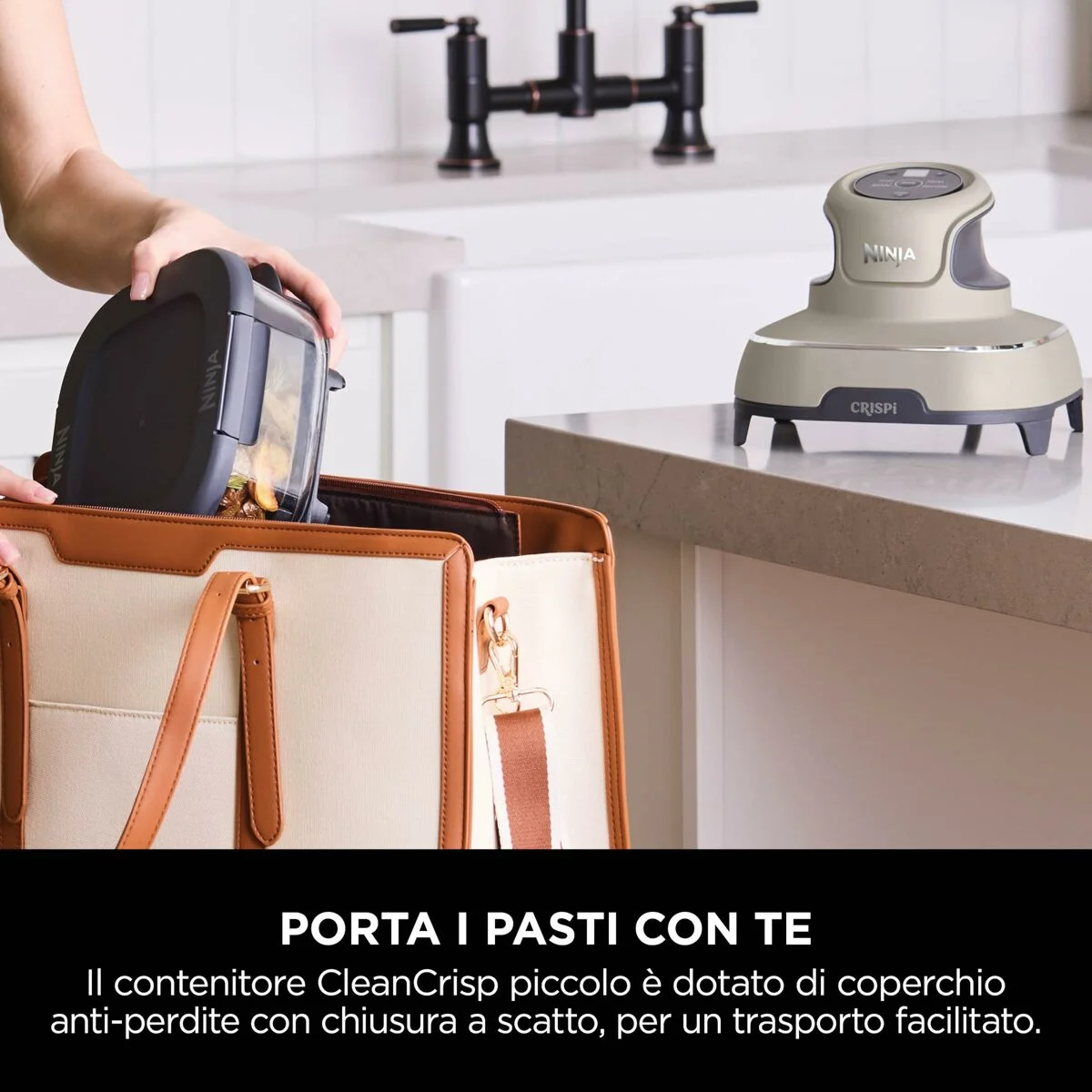 Freidora de Aire NINJA CRISPI Beige 1700 W 3,8 L 1,4 L