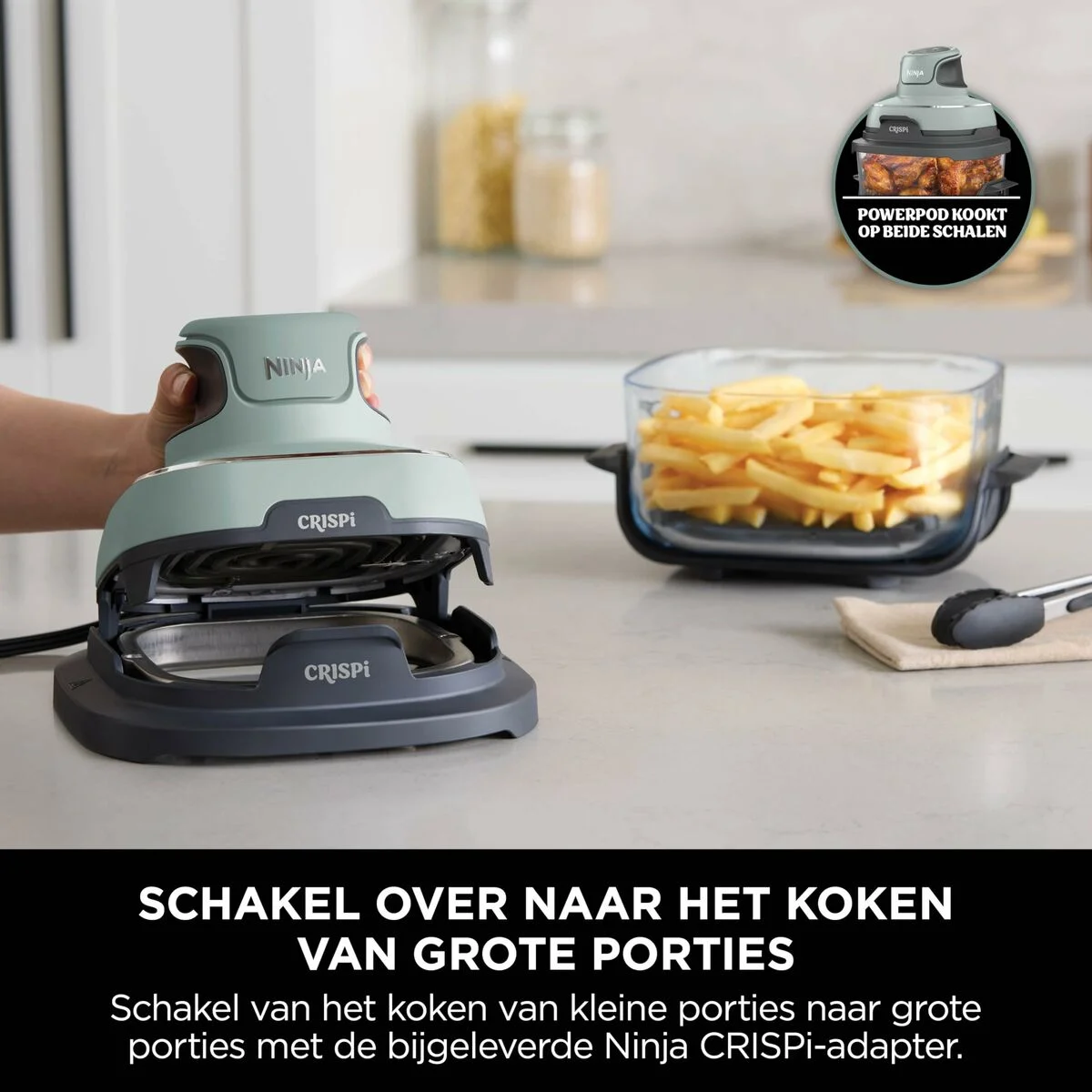 Freidora de Aire NINJA CRISPI Verde 1700 W 3,8 L
