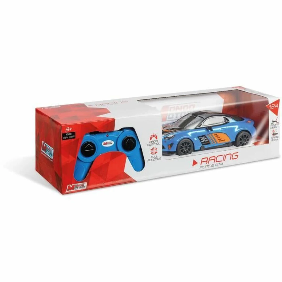 Coche Radio Control Mondo Alpine A110 GT4 Azul Turquesa