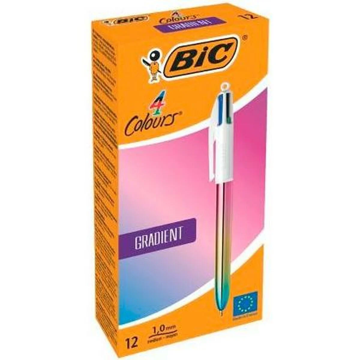Set de Bolígrafos Bic GRADIENT Multicolor 0,32 mm (18 Unidades) (12 Piezas)