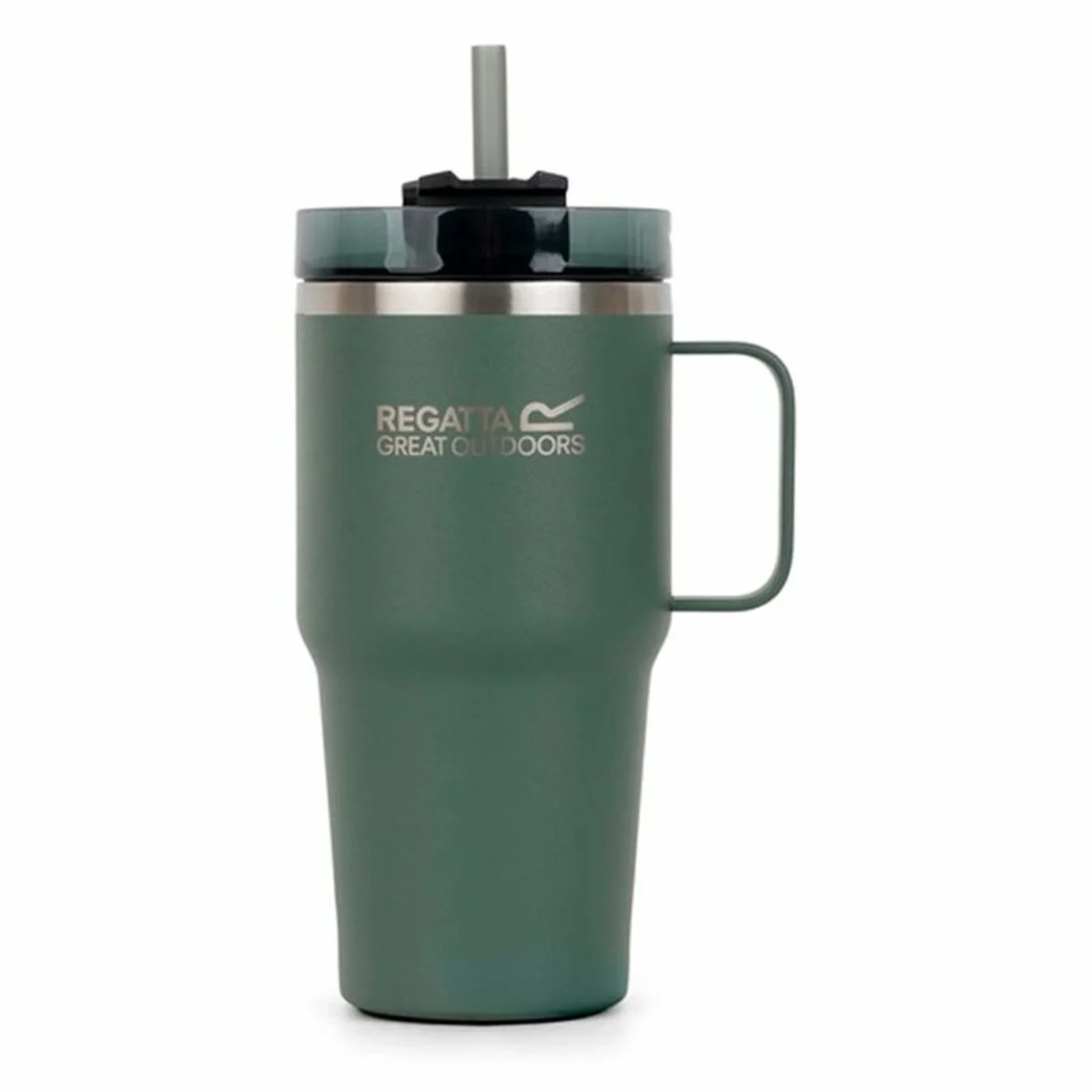 Vaso con Pajita Regatta Thermo Insulated Mug 600 ml Verde Acero Inoxidable