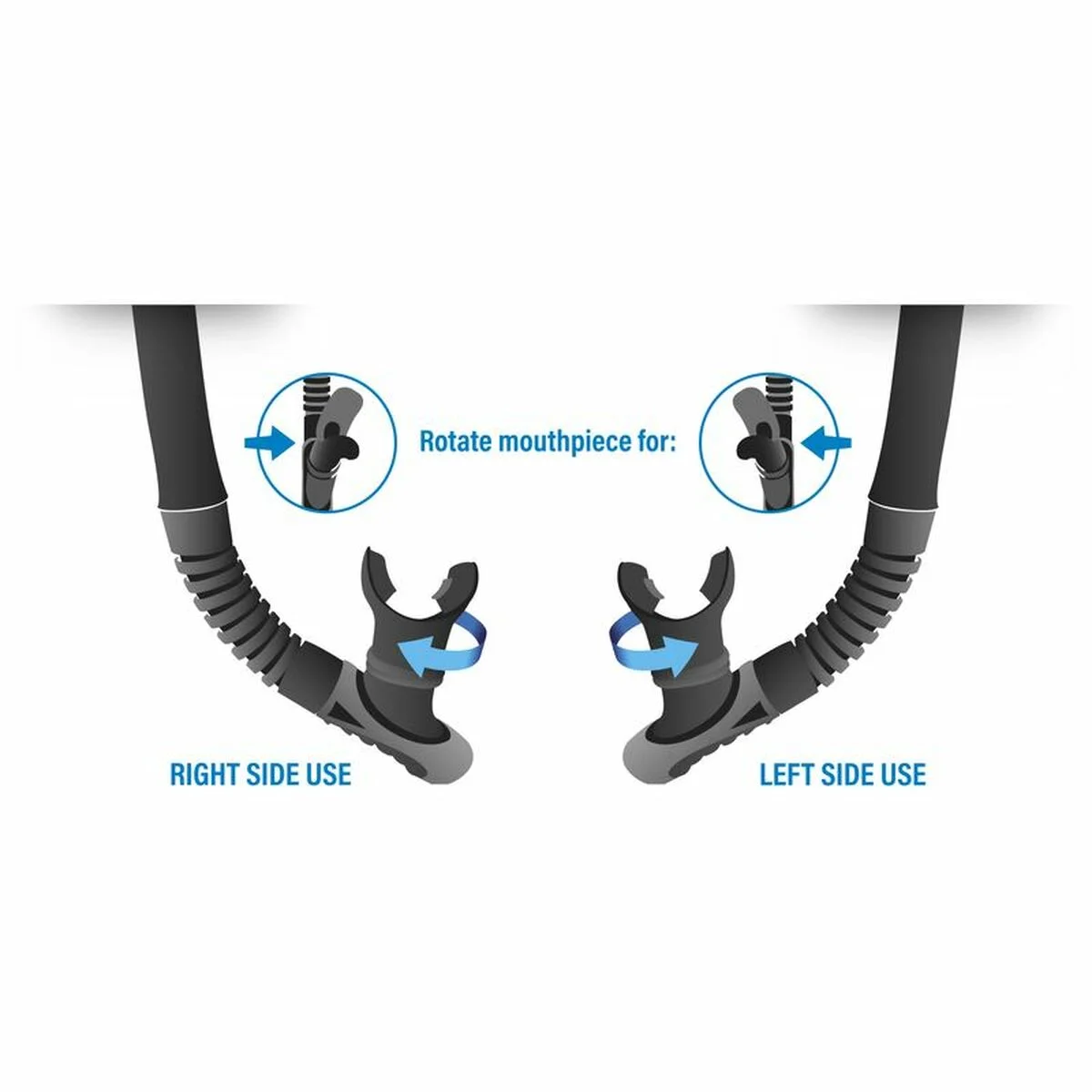 Tubo de snorkel Seac Reverse Dry Rojo