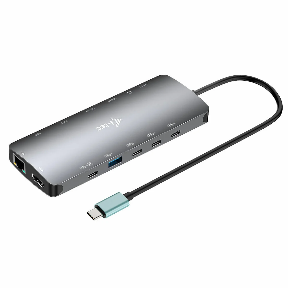 Hub USB i-Tec C31NANOTRIPLEDOCKPD Gris