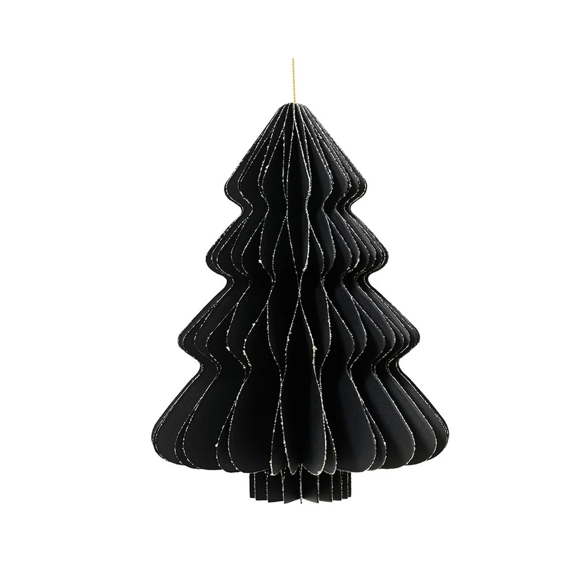 Árbol de Navidad Decoris Negro Papel Ø 30 x 40 cm