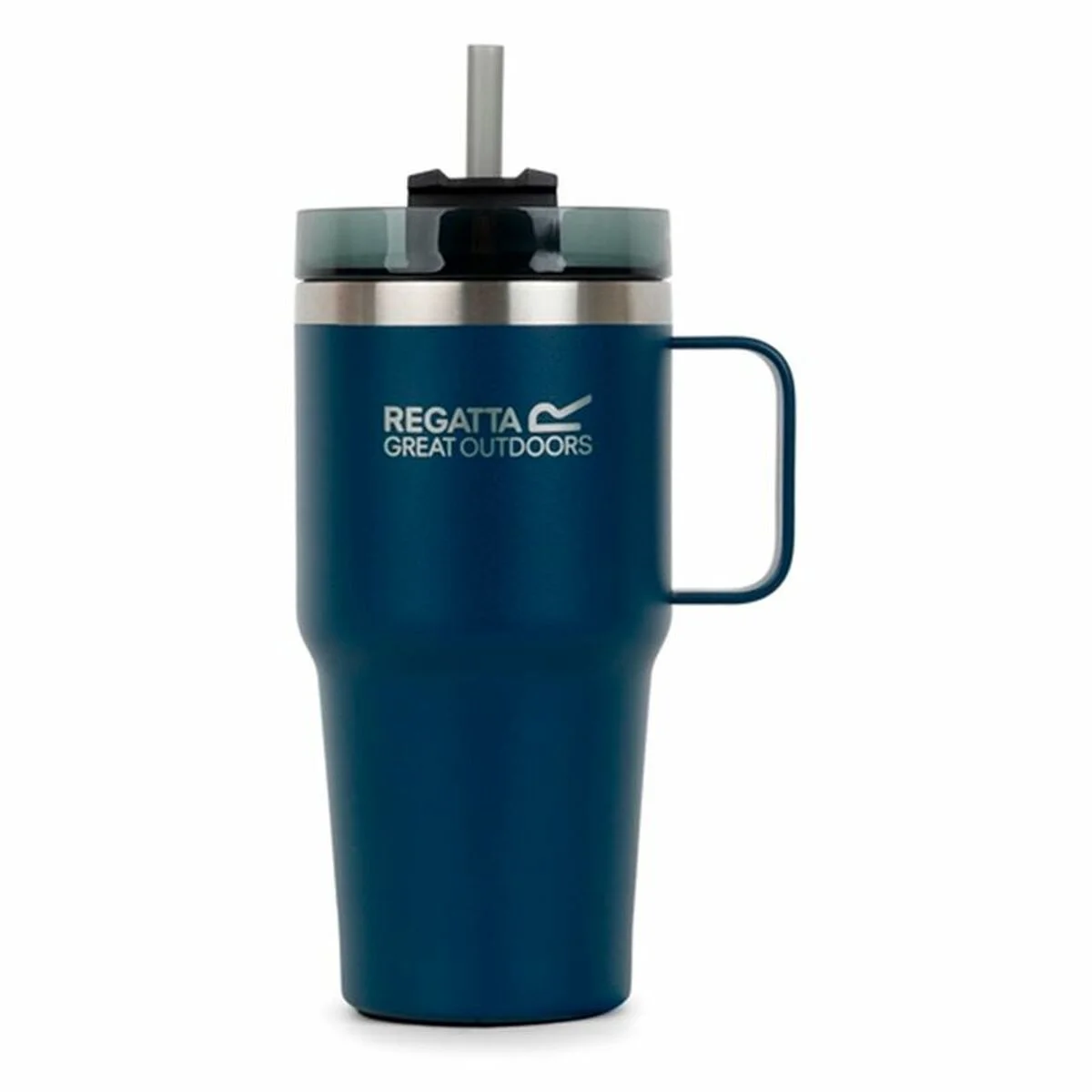 Vaso con Pajita Regatta Thermo Insulated Mug Azul oscuro 600 ml Acero Inoxidable