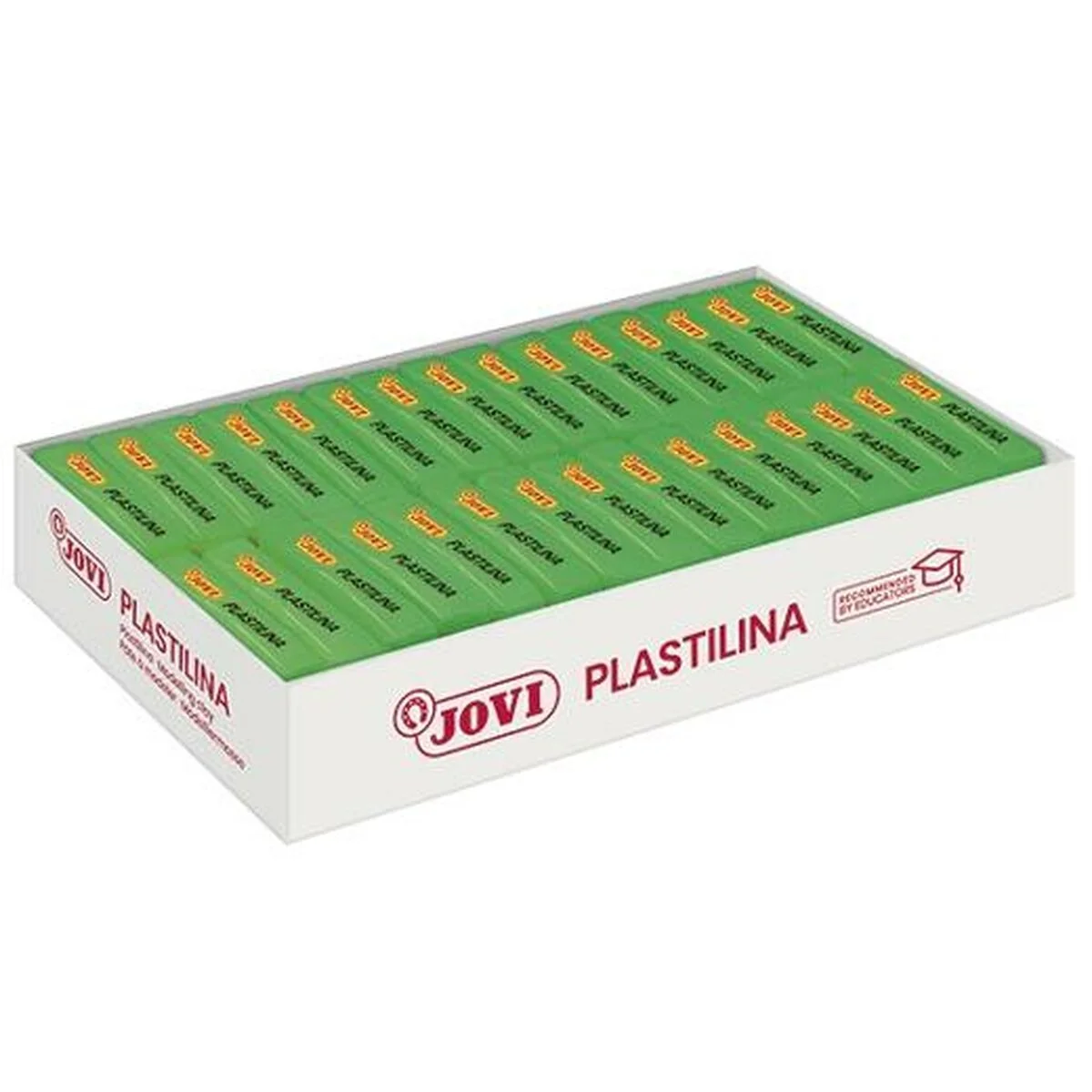Plastilina Jovi Verde Claro 30 piezas (6 Unidades)