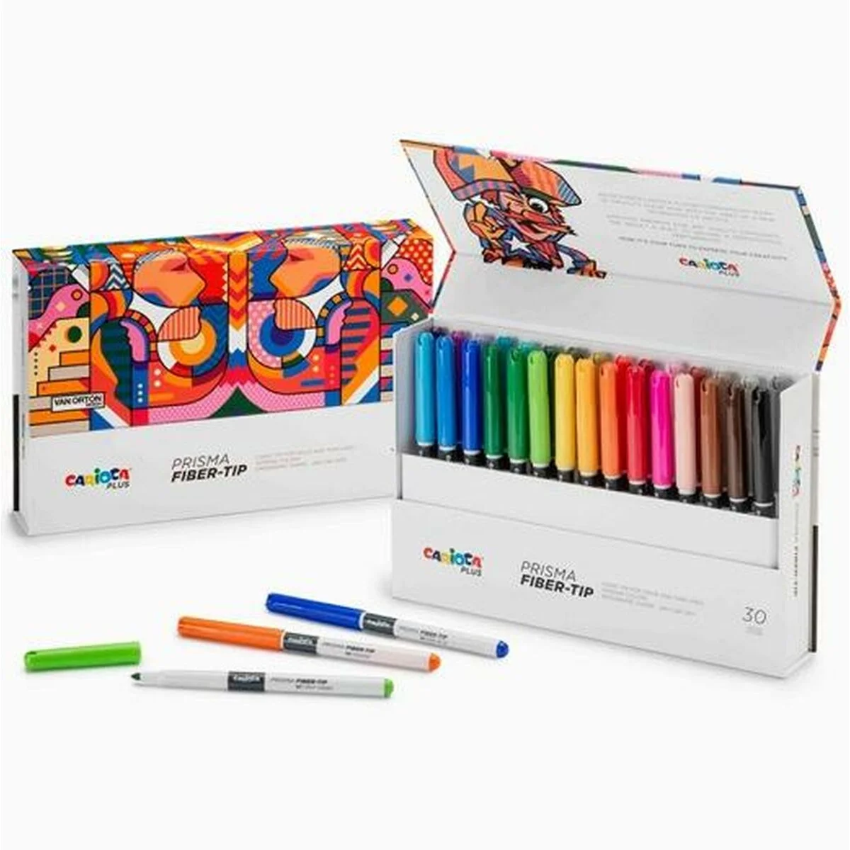 Set de Rotuladores Carioca Prisma Multicolor 30 piezas (6 Unidades)