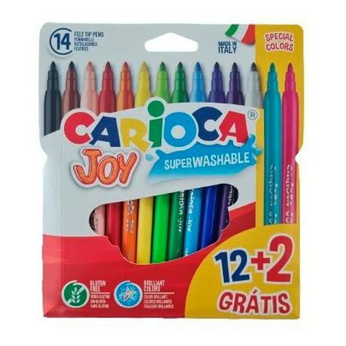 Set de Rotuladores Carioca JOY Multicolor 12 Piezas (48 Unidades)