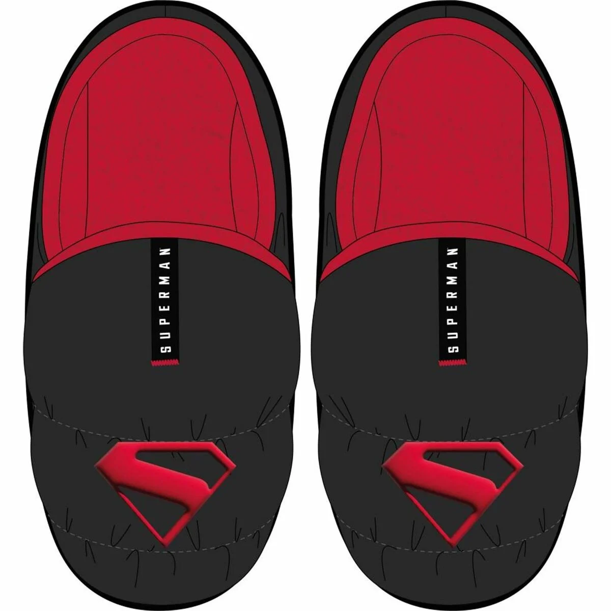 Zapatillas de Estar por Casa Superman Negro