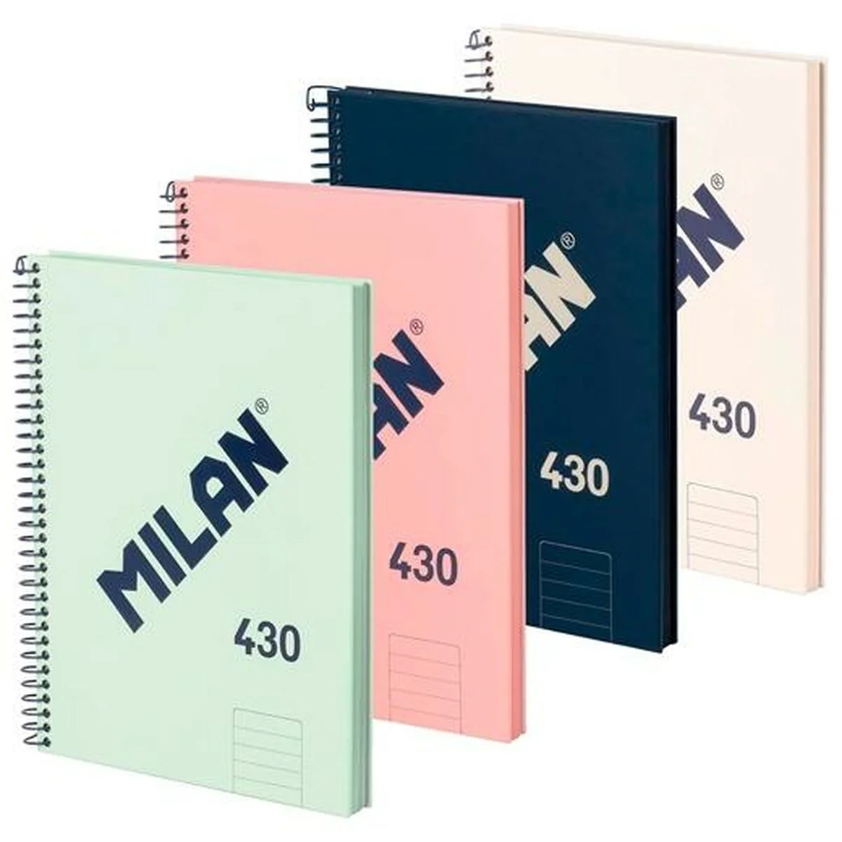 Set de Cuadernos Milan A4 80 Hojas 4 Piezas (2 Unidades)