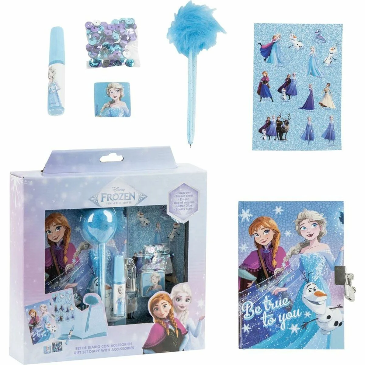 Set de Papelería Frozen Multicolor