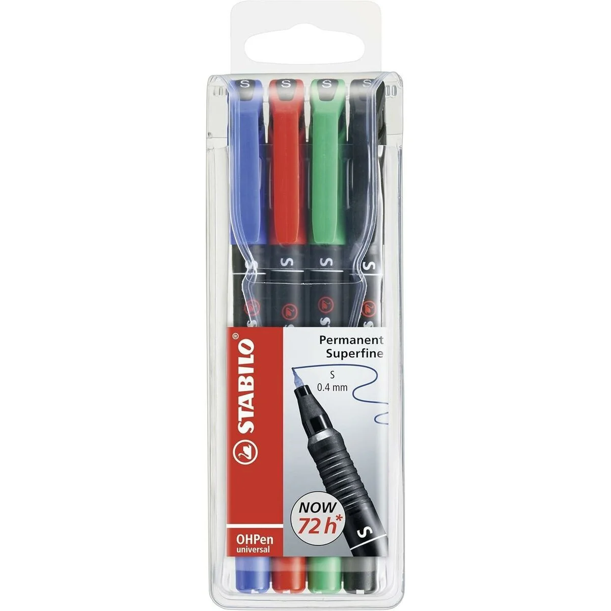 Set de Rotuladores Stabilo OHPEN UNIVERSAL Multicolor 0,4 mm 4 Piezas (5 Unidades)