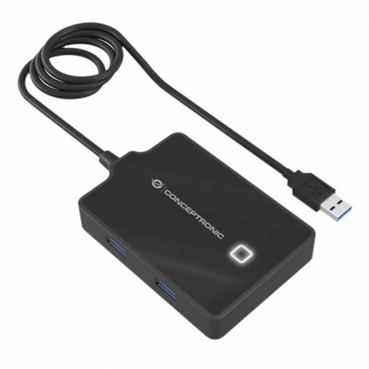 Hub USB Conceptronic 110517107101 Negro 90 cm (1 unidad)