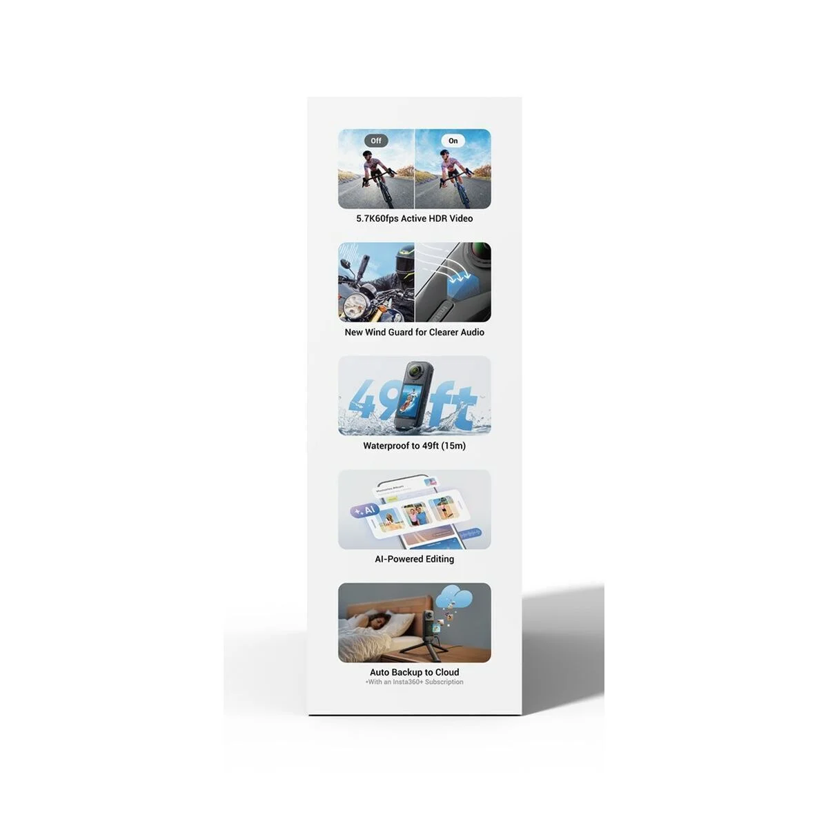 Cámara Digital Insta360 CINSAAHA(X504) Negro