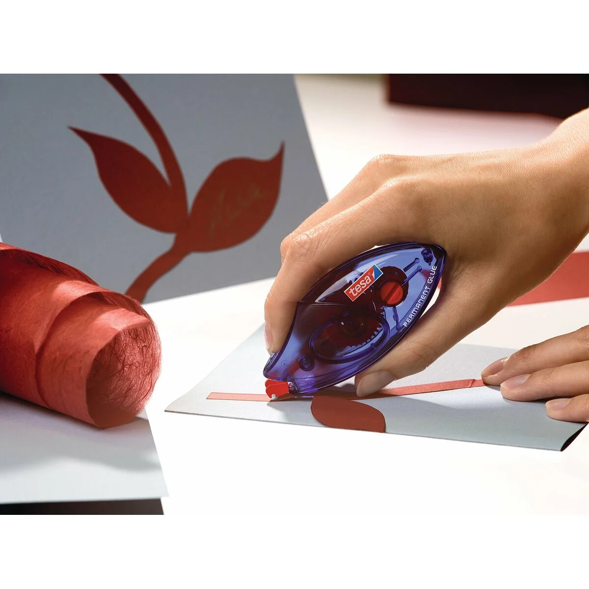 Glue TESA 59090-00005-03 Blue Transparent Colourless Plastic Eraser