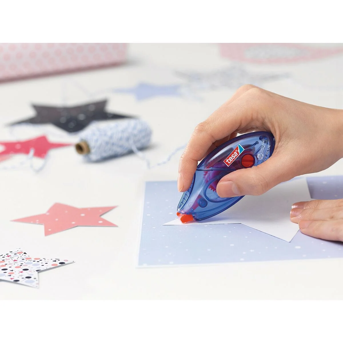 Glue TESA 59090-00005-03 Blue Transparent Colourless Plastic Eraser