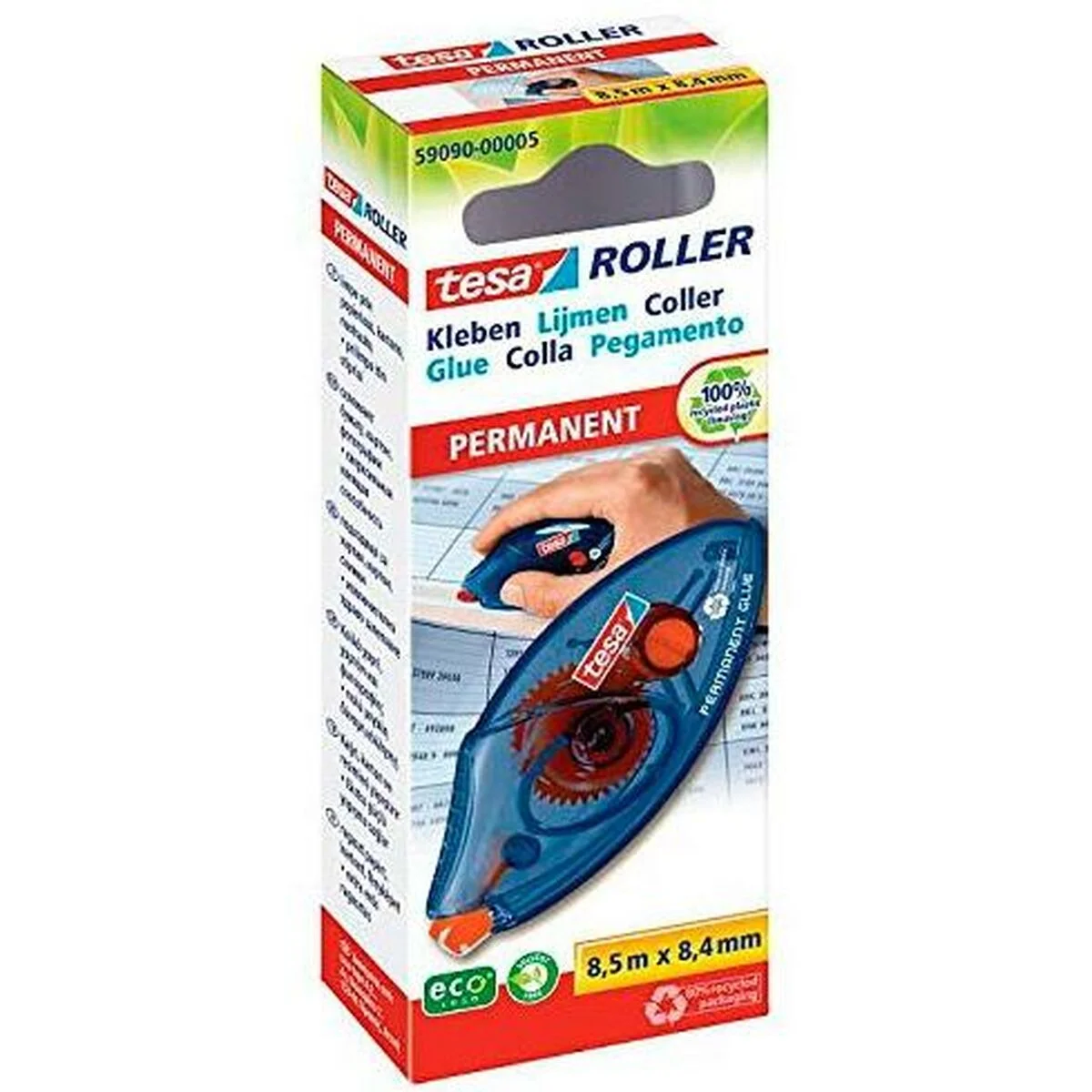 Glue TESA 59090-00005-03 Blue Transparent Colourless Plastic Eraser